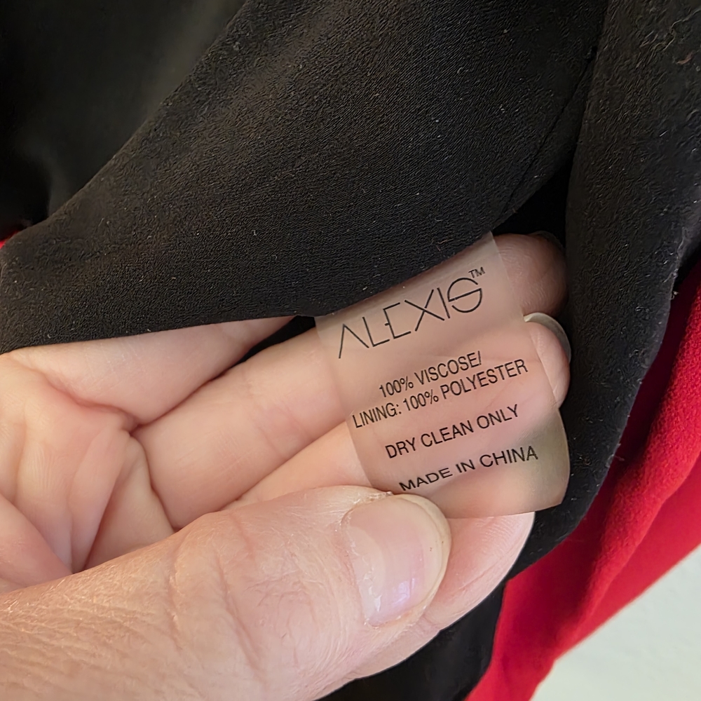 Alexis “Bentley” Red Bomber Jacket – Designer Zip-Up Varsity Style - Picture 4 of 9